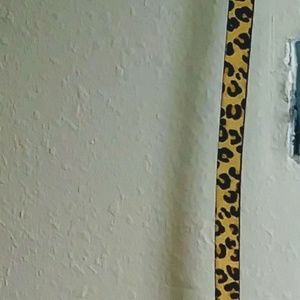 Womens leopard print hair belt